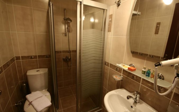 Badkamer van een tweepersoonskamer van Hotel Art City in Istanbul