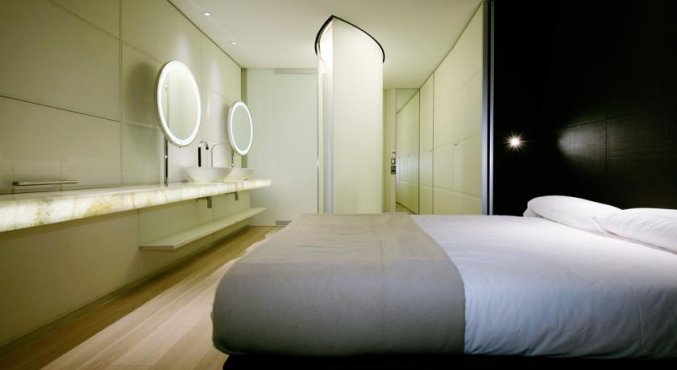 Tweepersoonskamer van Hotel Puerta America in Madrid