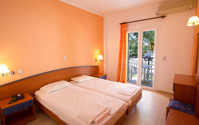 Tweepersoonskamer van Hotel Metaxa op Zakynthos