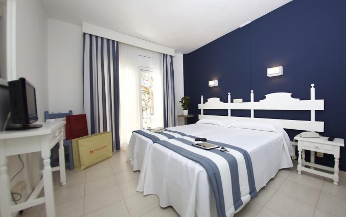 Tweepersoonskamer van Hotel Els Pins aan de Costa Brava