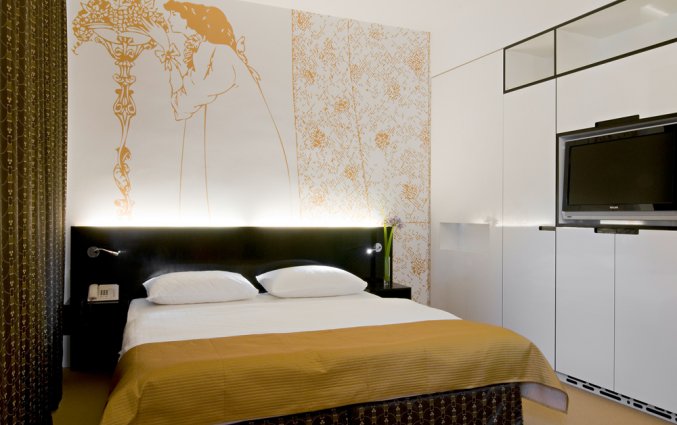 Tweepersoonskamer van Boutique Hotel Alma in Wenen