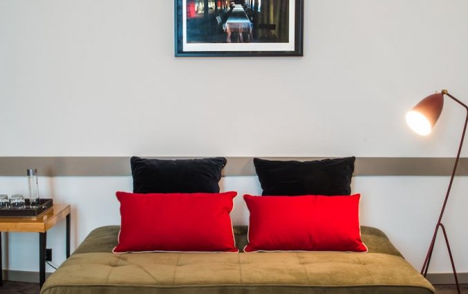 Zitdeel in kamer van hotel en Bistro The Artist in Porto