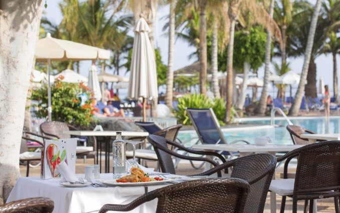 Terras van Hotel Hipotels La Geria Lanzarote