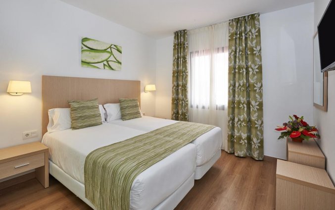 Slaapkamer van Appartementen Hesperia Bristol Playa op Fuerteventura