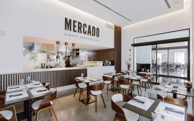 Restaurant van Hotel The Lumiares in Lissabon