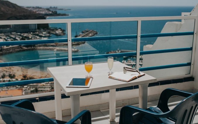 Balkon van Hotel Puerto Azul op Gran Canaria