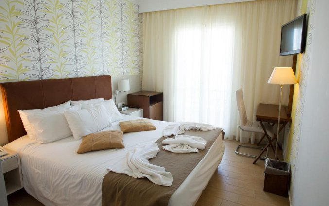 Tweepersoonskamer in Hotel Kalyves beach op Kreta