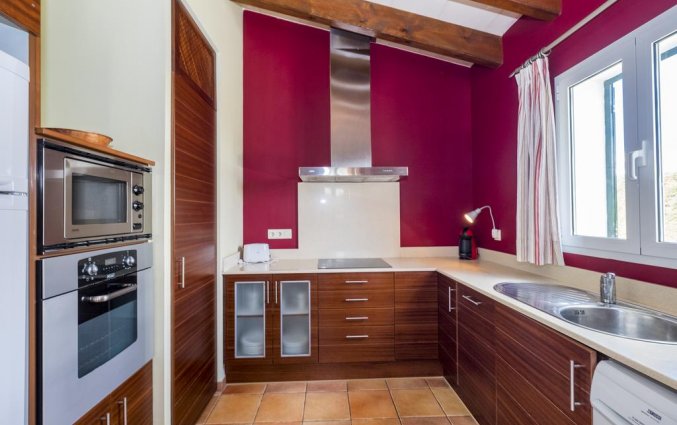 Keuken van een villa van Villa Finesse op Menorca