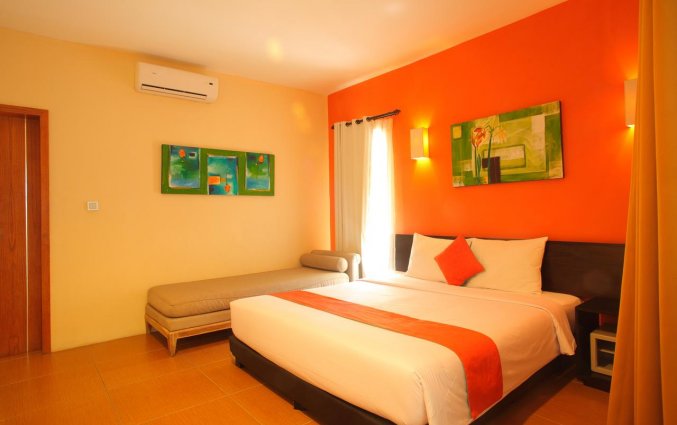 Tweepersoonskamer van Hotel Spazzio op Bali