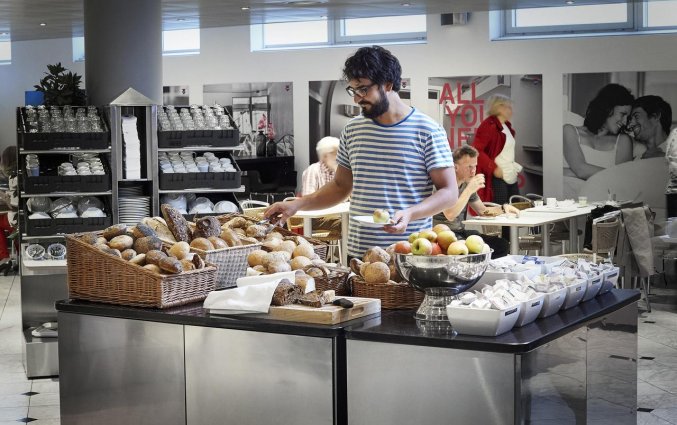 Ontbijt van hotel Cabinn City Kopenhagen