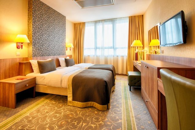 Tweepersoonskamer in het Leonardo Royal Hotel in Warschau