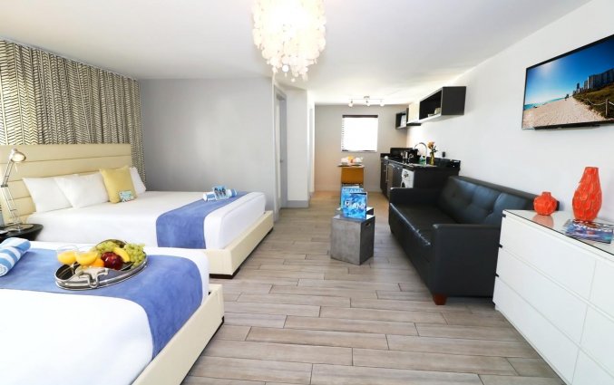 Vierpersoonskamer van appartement Seaside