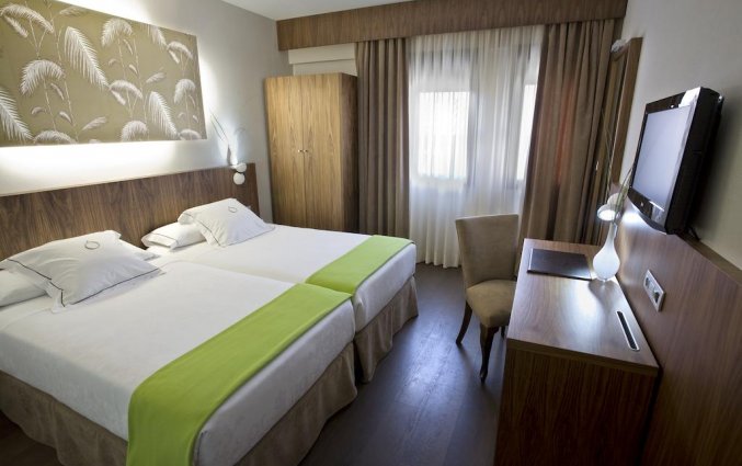 Slaapkamer van hotel Opera in Madrid