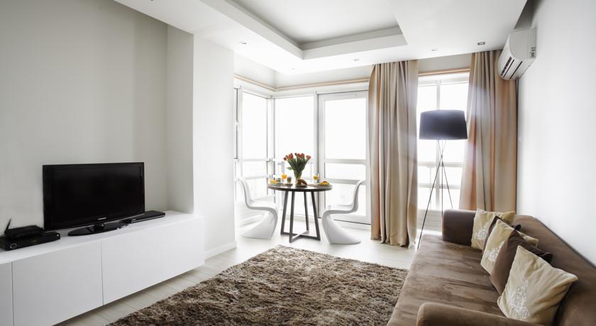 Woonkamer van Aparthotel Platinum Residence in Warschau