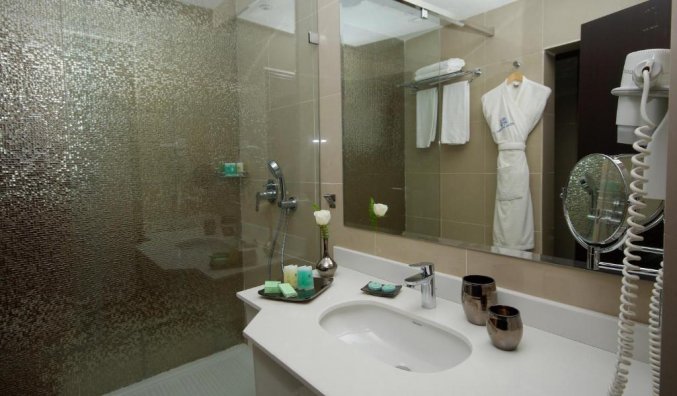 Badkamer van hotel Atlas Amadil Beach Aqua Sun in Agadir