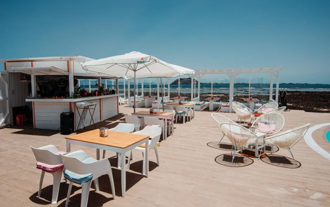 Terras van appartementen Punta Elena Beach in Fuerteventura