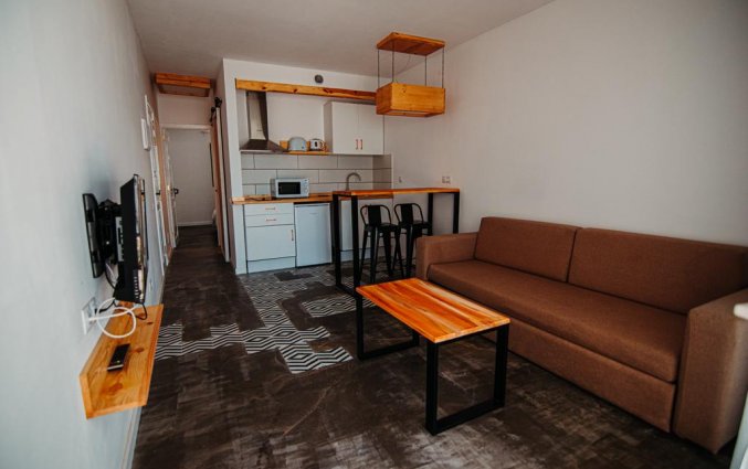 Woonkamer van appartementen Punta Elena Beach in Fuerteventura