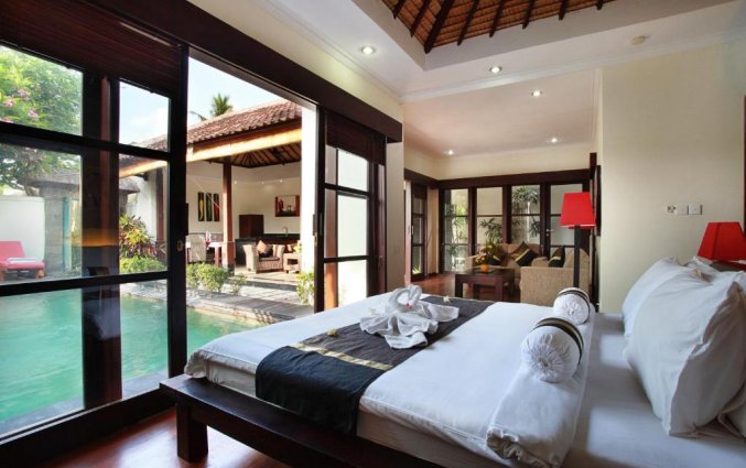 Slaapkamer van hotel Aleesha Villas in Bali