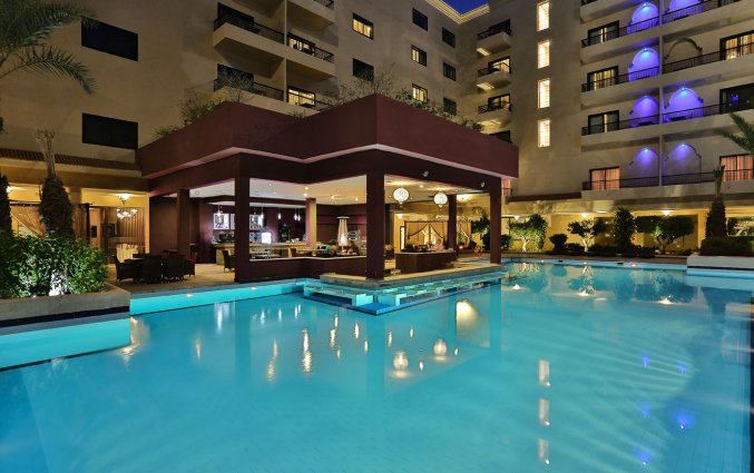 Buitenzwembad van Hotel Opera Plaza in Marrakech