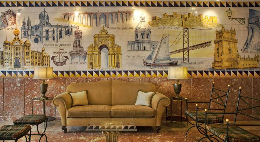 Zithoek van Hotel Turim Lisboa in Lissabon