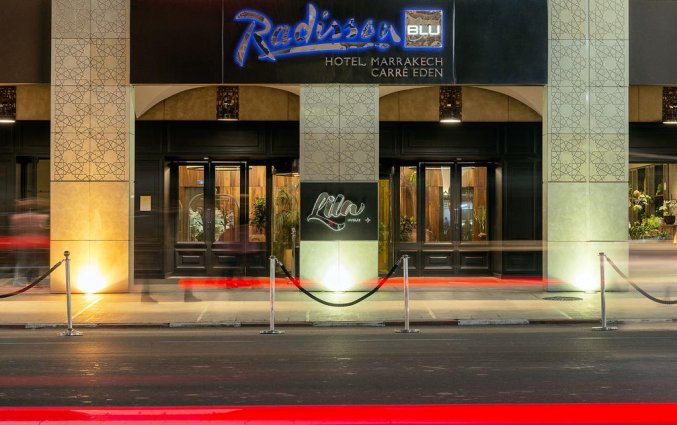 Ingang hotel Radisson Blu Carre Eden in Marrakech