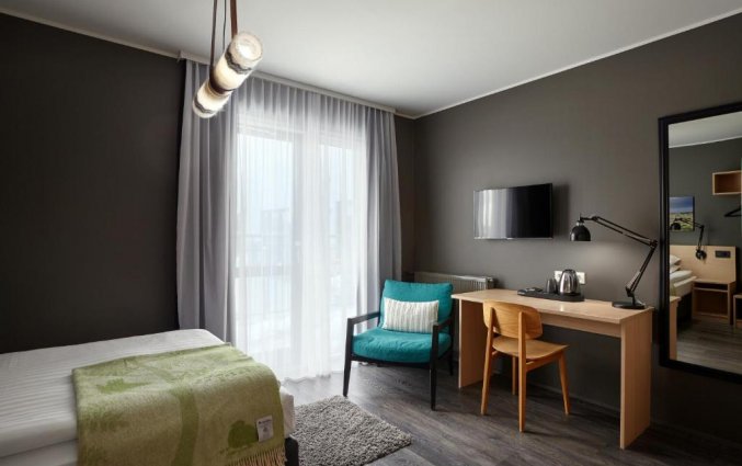 Slaapkamer van hotel Alda in Reykjavik