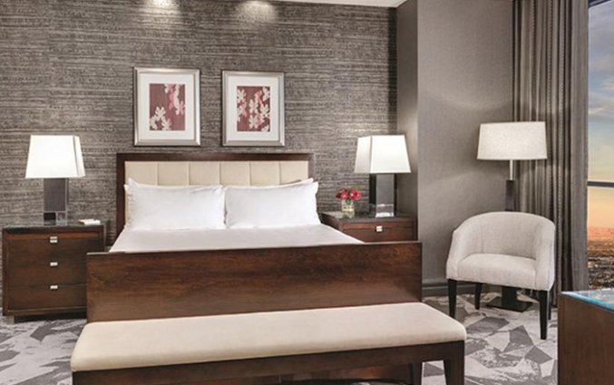 Tweepersoonskamer van hotel Luxor en Casino