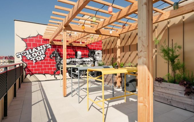 Dakterras van Hotel Schani Wien in Wenen