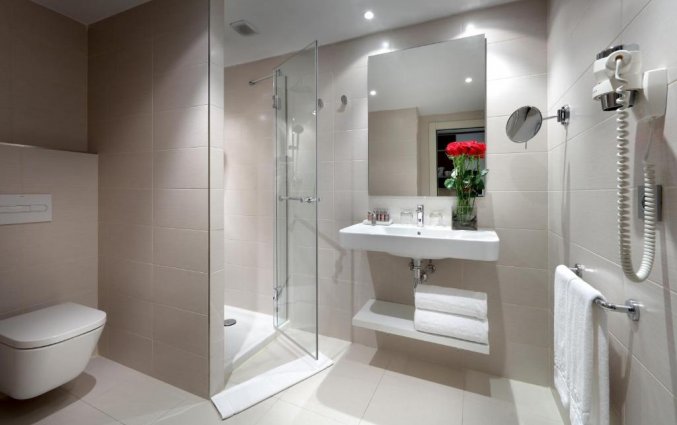 Badkamer in de tweepersoonskamer van Hotel Barcelo Bilbao Nervion