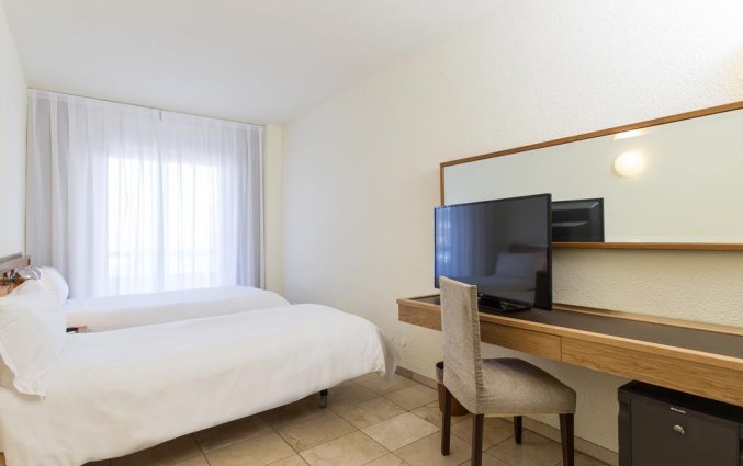 Tweepersoonskamer van Hotel Expo in Barcelona