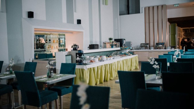 Ontbijtzaal van Hotel Atrium Fashion