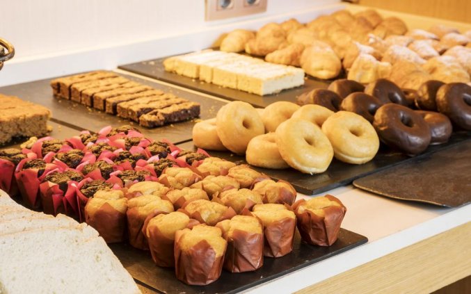 Ontbijtbuffet van Hotel Ilunion Aqua 3 in Valencia