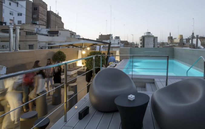 Dakterras van Hotel Vincci Mercat Valencia