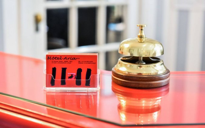 Receptie van hotel Aria Nice
