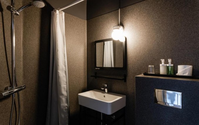 Badkamer van Hotel Leifur Eiriksson Reykjavik