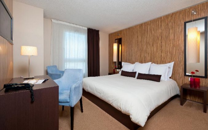 Tweepersoonskamer van Hotel Residences Zenitude Bègles in Bordeaux