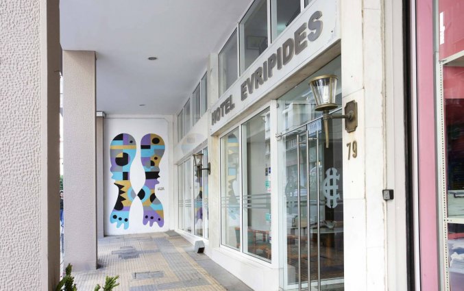 Entree van Hotel Evripides in Athene