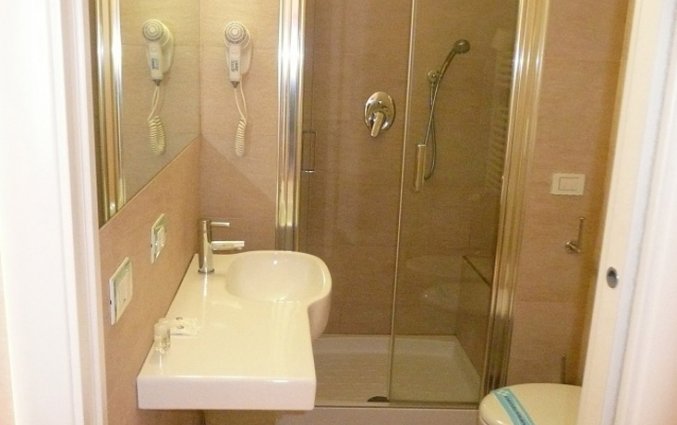 Badkamer van een tweepersoonskamer van Eurohotel in Milaan