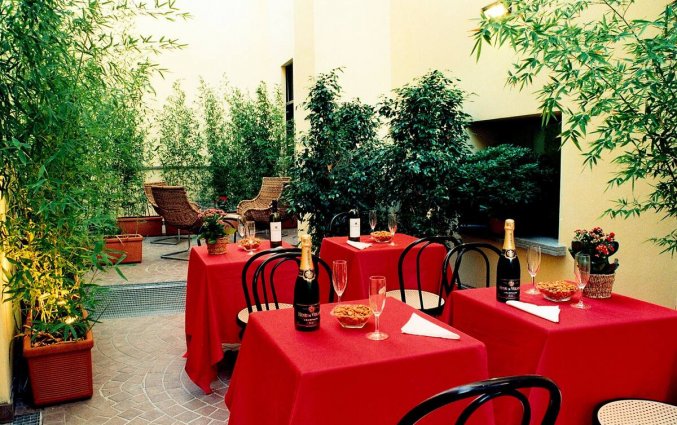 Terras van Eurohotel in Milaan