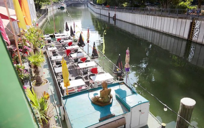 Buitenterras in hotel Living Hotel Berlin Mitte