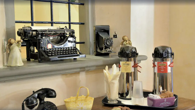 Eetkamer in hotel Porta Faenza