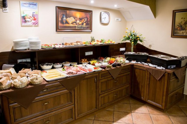 Ontbijtbuffet van Hotel Maksymilian in Krakau