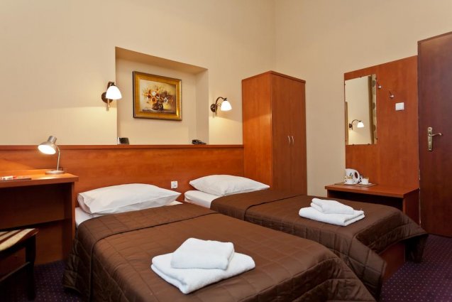 Tweepersoonskamer van Hotel Maksymilian in Krakau