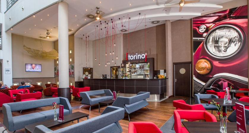 Koffietentje van Hotel Qubus Krakow