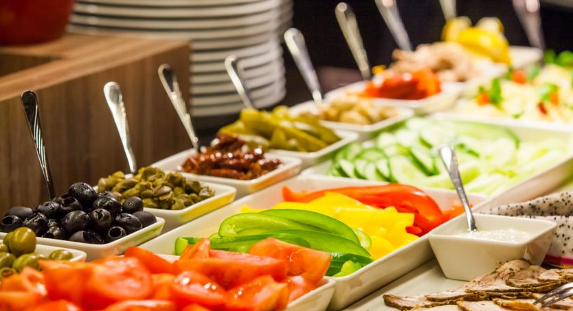 Ontbijtbuffet van Hotel Qubus Krakow