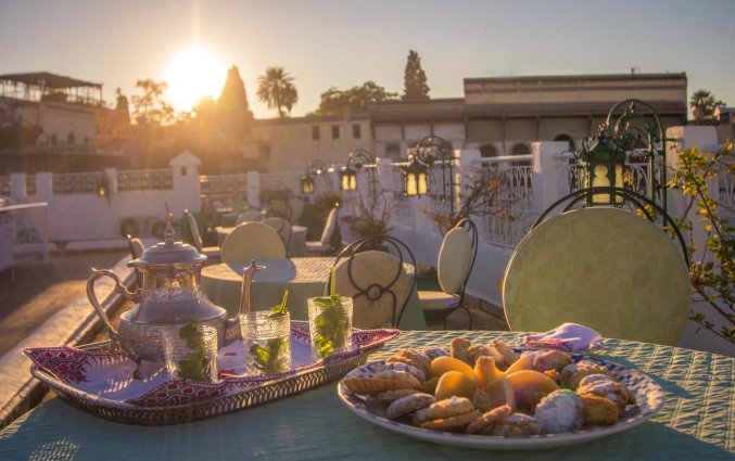 Dakterras van Riad Myra in Fez