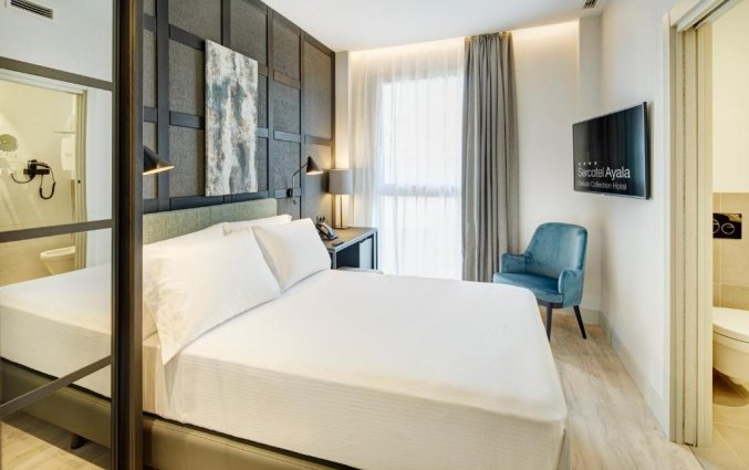 Tweepersoonskamer van Hotel Sercotel Ayala in Bilbao