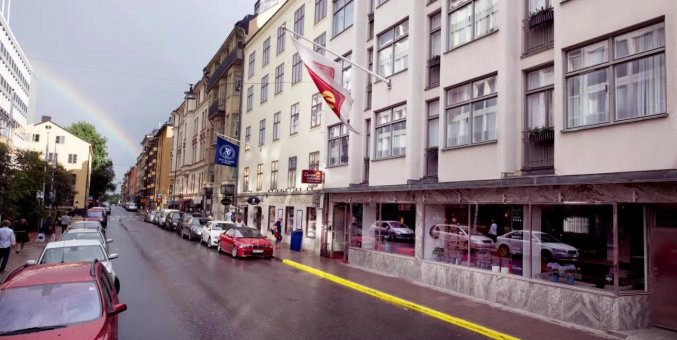 Ingang van Hotel Wellington Clarion Collection Stockholm