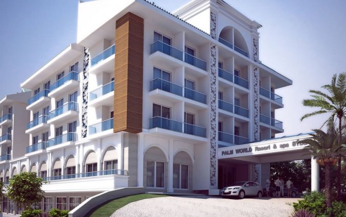 Gebouw van Hotel Palm World in Side