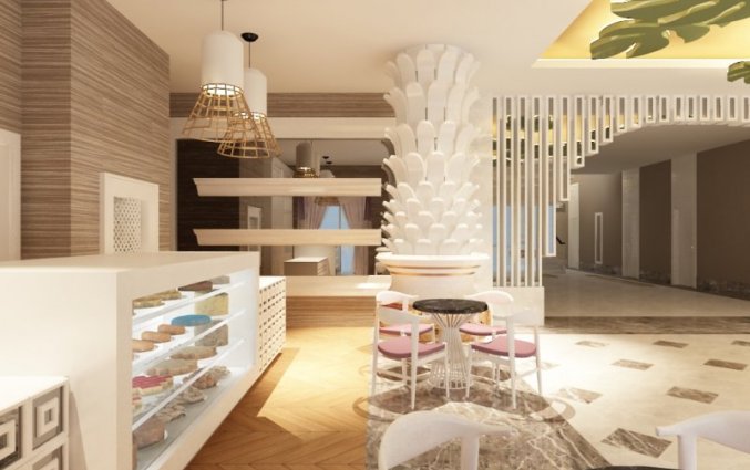 Lobby van Hotel Palm World in Side